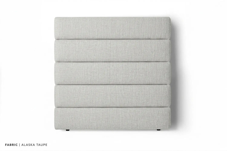 Demo - Drew Headboard - Queen - Alaska Taupe Demo Clearance - 1