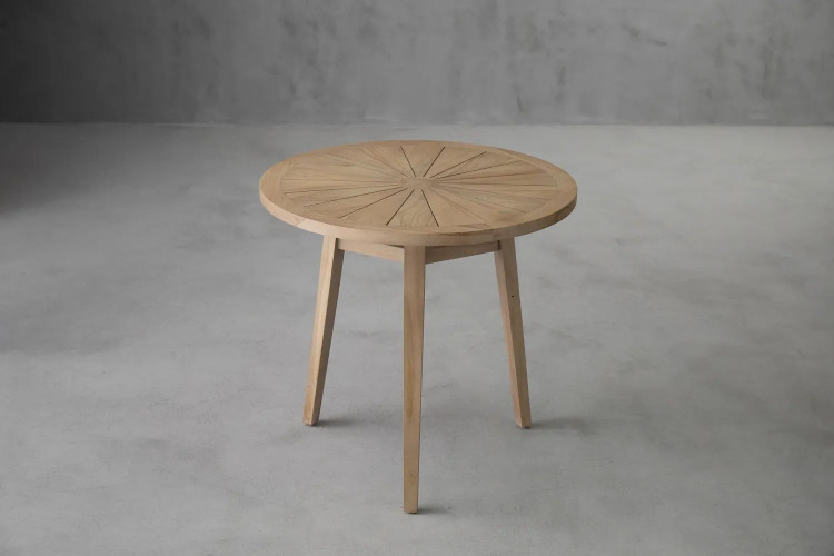 Demo - Monaco Round Patio Dining Table-Grey Demo Clearance - 1