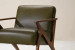 Demo - Melrose Leather Armchair - Olive Demo Clearance - 4