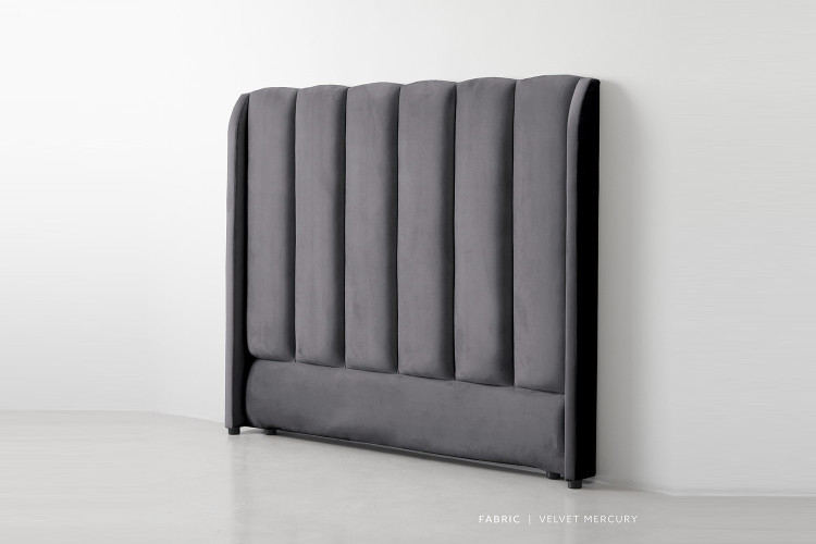 Corina Headboard - Double - Velvet Mercury Double Headboards - 1