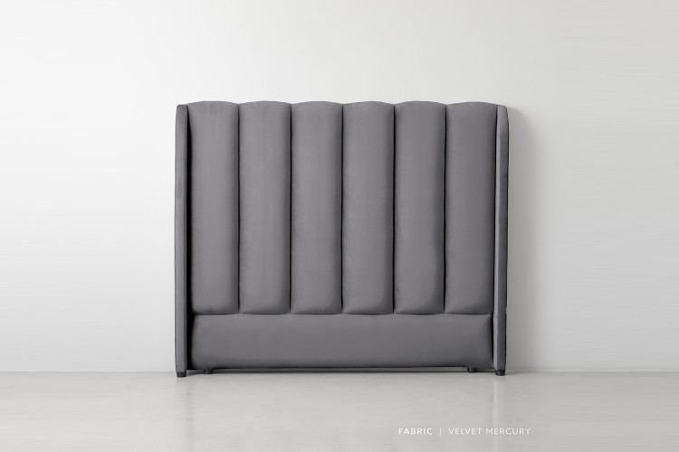 Corina Headboard - Double - Velvet Mercury Double Headboards - 1