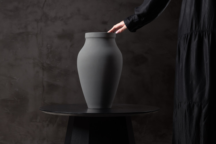 Reya Vase - Grey Vases - 1