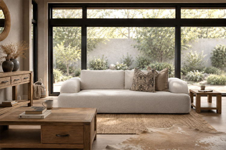 Orclan 3-Seater Couch - Ivory