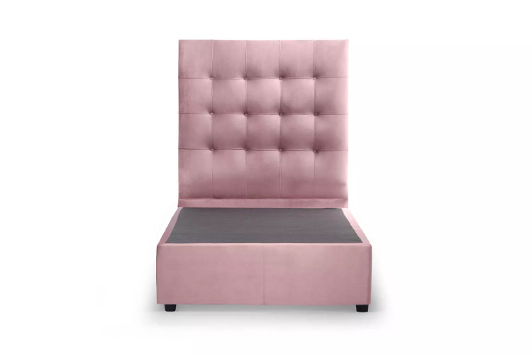 Ariella Bed - 3/4 - Velvet Pink Beds - 1