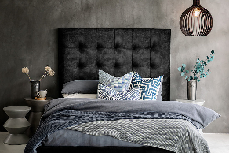 Ariella Bed - Queen - Aged Mercury Beds - 1