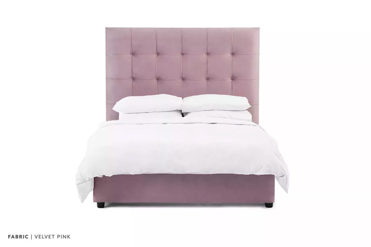 Ariella Maya Bed - Queen - Velvet Pink Epic Clearance Sale - 1