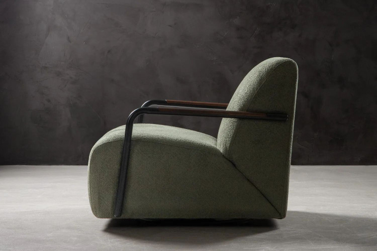 Demo - Travon Swivel Armchair - Luma Fossil Demo Clearance - 1