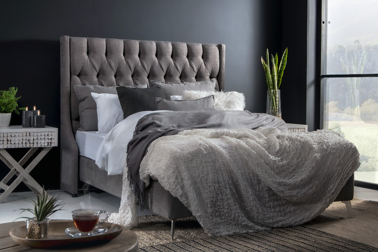 Madison Bed - Double - Everest Grey Double Beds - 1