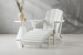 Hampton Patio Lounge Chair & Footrest - White Home - 1