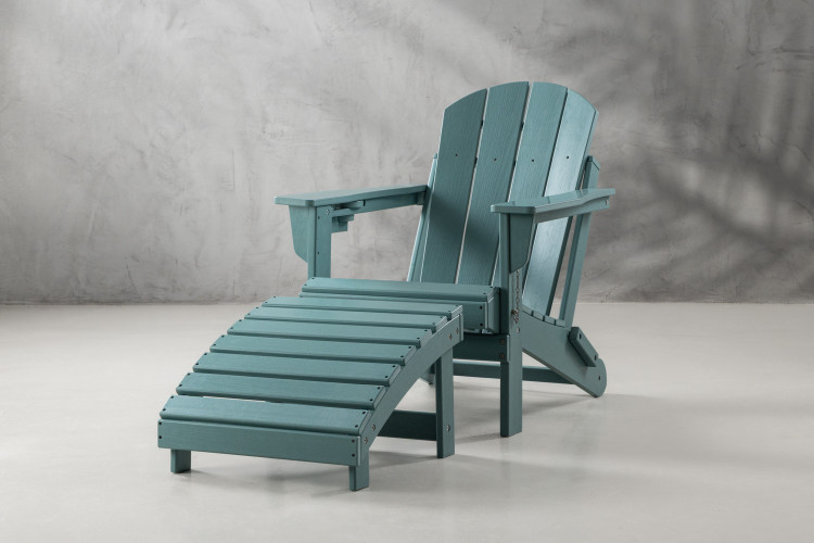 Hampton Patio Lounge Chair & Footrest - Sage Home - 1