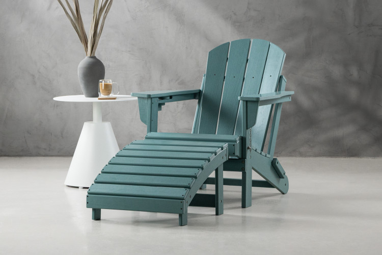 Hampton Patio Lounge Chair & Footrest - Sage Home - 1