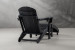 Hampton Patio Lounge Chair & Footrest - Charcoal Patio Chairs - 5