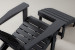 Hampton Patio Lounge Chair & Footrest - Charcoal Patio Chairs - 7