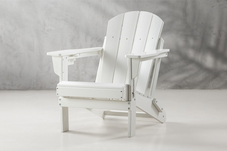 Hampton Patio Lounge Chair - White Patio Chairs - 1