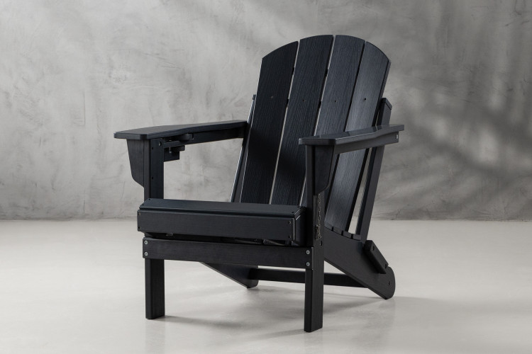 Hampton Patio Lounge Chair - Charcoal Patio Chairs - 1