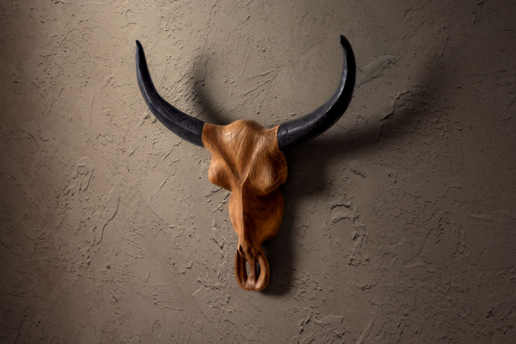 Brangus Wooden Sculpture Sculptural Art - 6