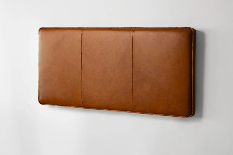 Demo - Matlock Leather Headboard-D-Burnt Tan Demo Clearance - 1