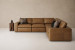 Bexley Leather Grand Corner Couch Set - Sahara Modular Couches - 3