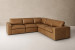 Bexley Leather Grand Corner Couch Set - Sahara Modular Couches - 4