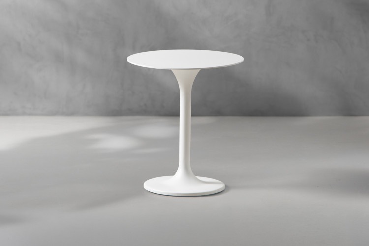 Kalei Patio Side Table - White Patio Coffee & Side Tables - 1
