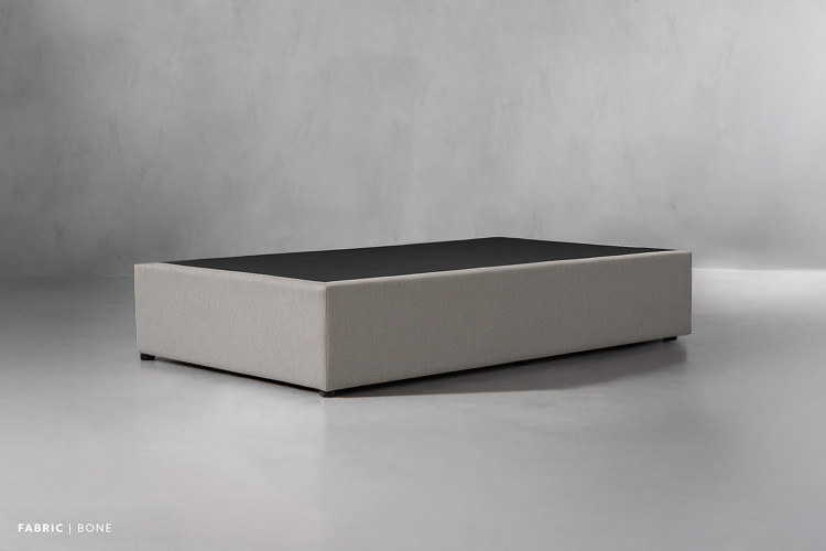 Zoey Upholstered Bed Base - Three Quarter - Bone Bed Bases - 1