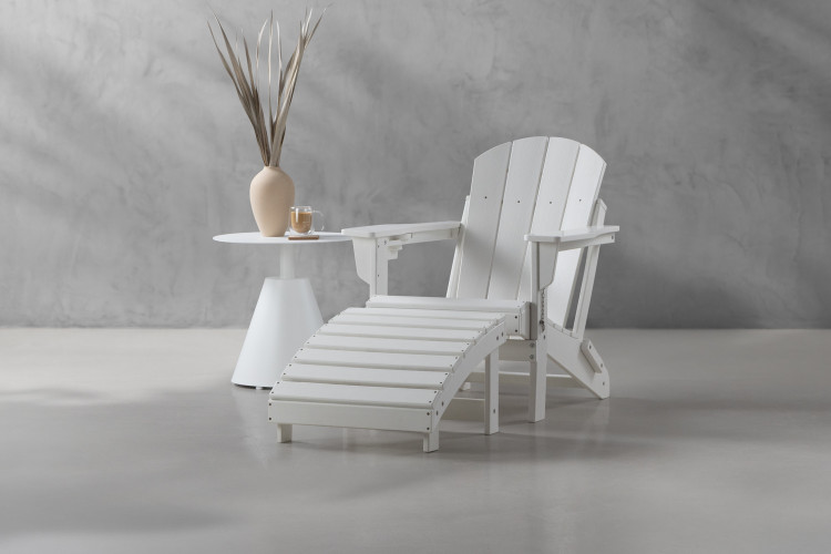 Malia Patio Side Table - White Patio Coffee & Side Tables - 1
