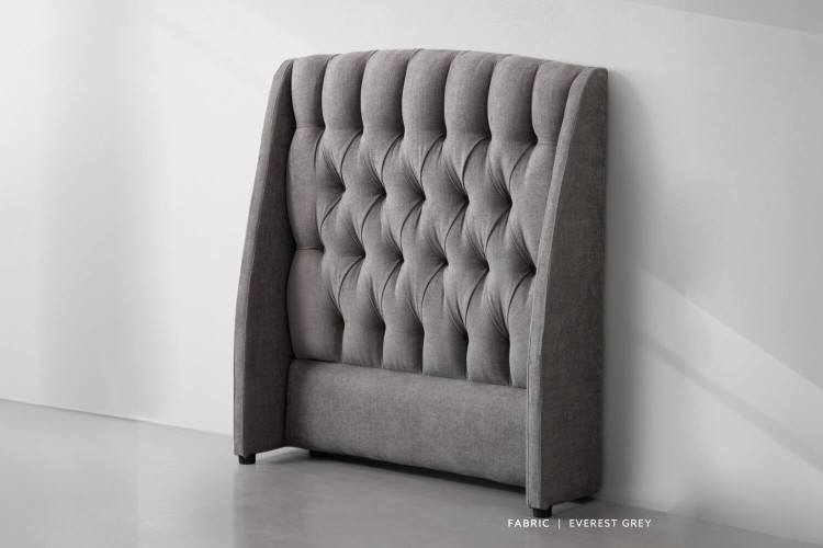 Aubrien Headboard - Single - Everest Grey Single Headboards - 2