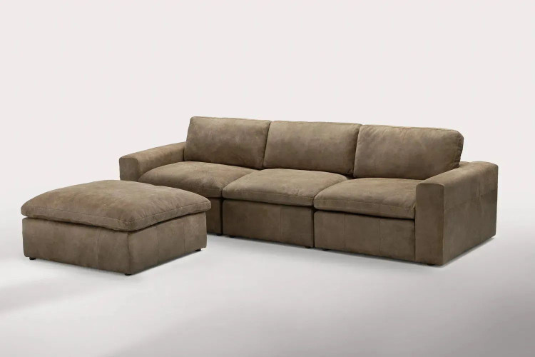 Demo - Bexley Leather Modular - Daybed - Dune Demo Clearance - 1