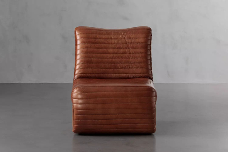 Demo - McClane Leather Chair - Bourbon Demo Clearance - 1