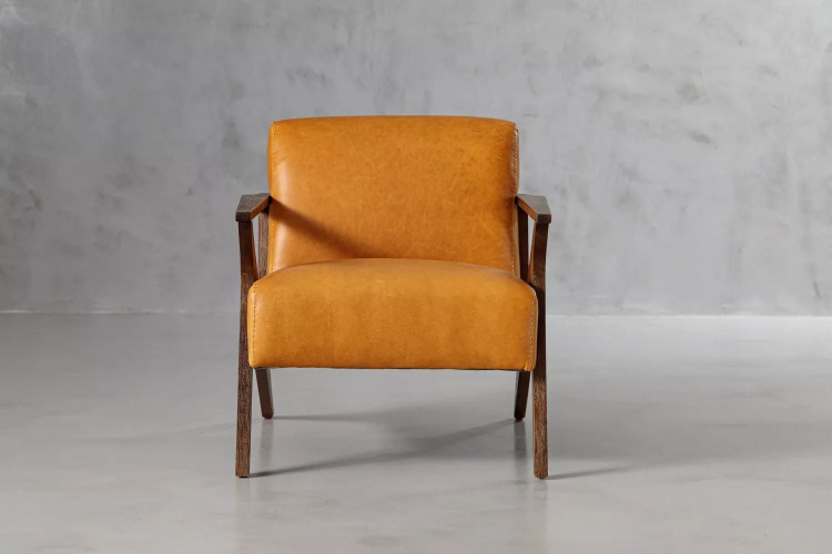 Demo - Melrose Leather Armchair - Amber Home - 1