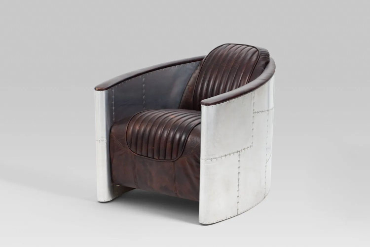 Demo - Hawker Leather Chair - Vintage Brown Home - 1