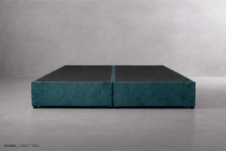 Zoey Bed Base - King XL - Aged Teal King XL Bed Bases - 1