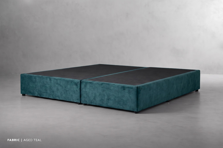 Zoey Bed Base - King XL - Aged Teal King XL Bed Bases - 1