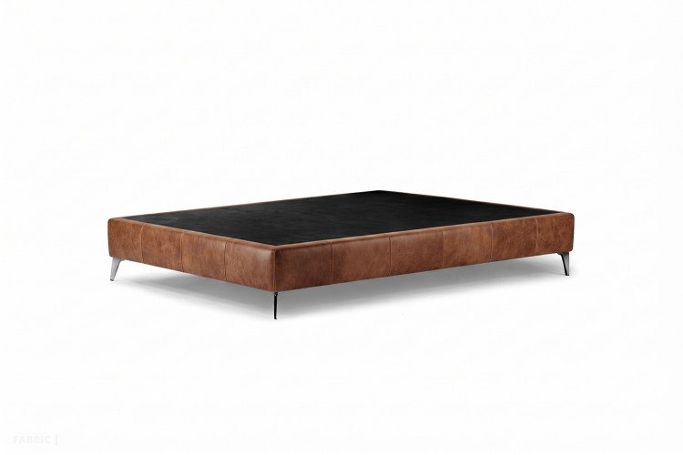 Maya Bed Base - Queen - Vintage Tan Bed Bases - 1