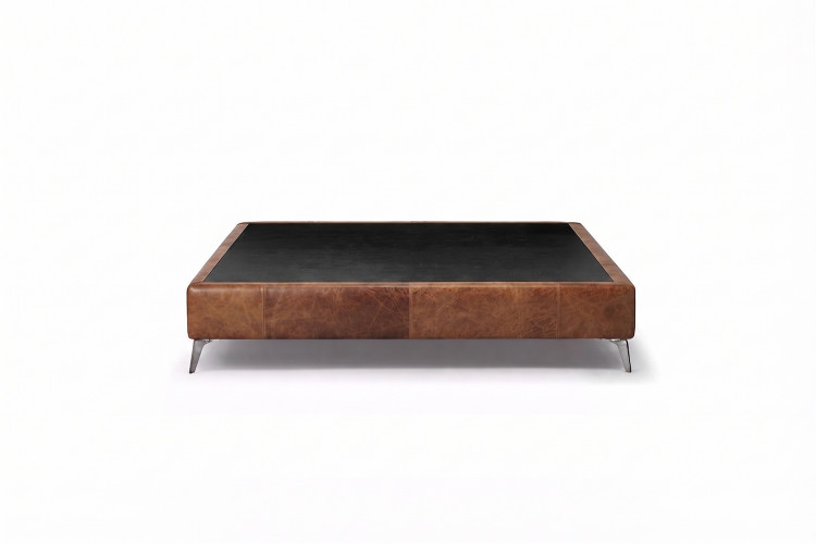 Maya Bed Base - Queen - Vintage Tan Bed Bases - 1