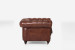Jefferson Chesterfield Leather Armchair - Brown Demo Clearance - 5