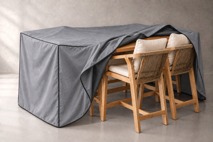 Protective Cover - Luciana 6-Seater Patio Cocktail Set - Grey Protective Covers - 1