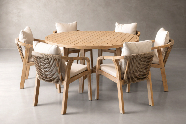 Protective Cover - Luciana Round 6-Seater Dining Set - Grey Protective Covers - 1