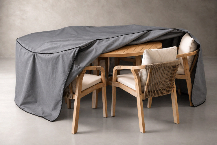Protective Cover - Luciana Round 6-Seater Dining Set - Grey Protective Covers - 1
