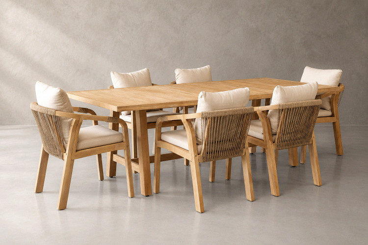 Protective Cover - Luciana Dining Set 2.3m - Grey Protective Covers - 1