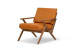 Demo - Salvino Leather Armchair - Tan Demo Clearance - 1