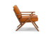 Demo - Salvino Leather Armchair - Tan Demo Clearance - 7
