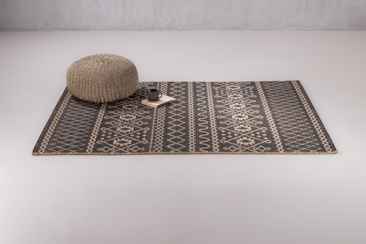 Ziyah Patio Rug - Black - Medium Patio Rugs - 1