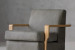 Demo - Elara Leather Swivel Armchair - Graphite Demo Clearance - 4