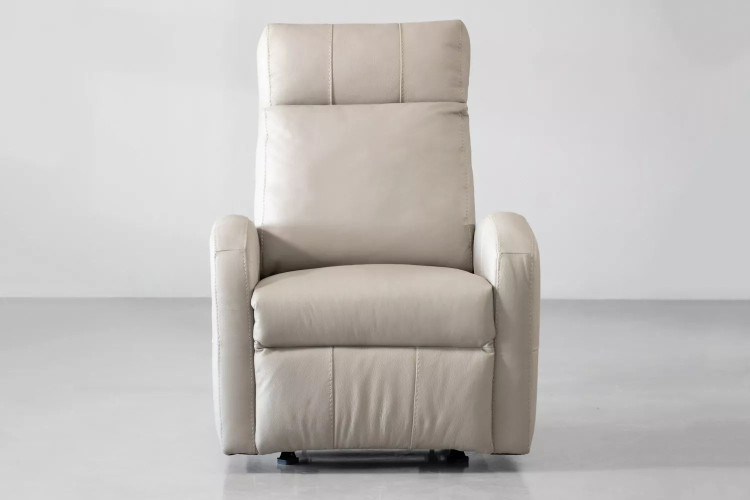 Demo - Benton Leather Rocker Recliner - Taupe Demo Clearance - 1