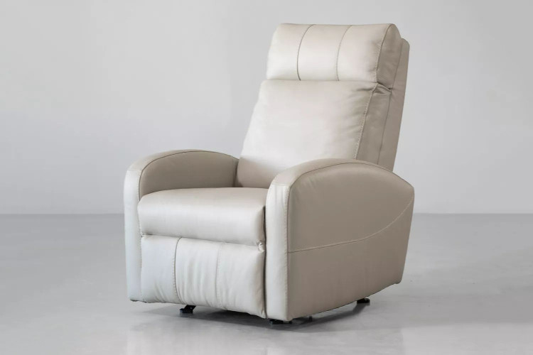 Demo - Benton Leather Rocker Recliner - Taupe Demo Clearance - 1