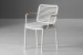 Demo - Ceylon Patio Dining Chair Set of 2 - Stone Demo Clearance - 5