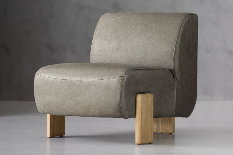 Demo - Takara Leather Chair - Graphite Demo Clearance - 1