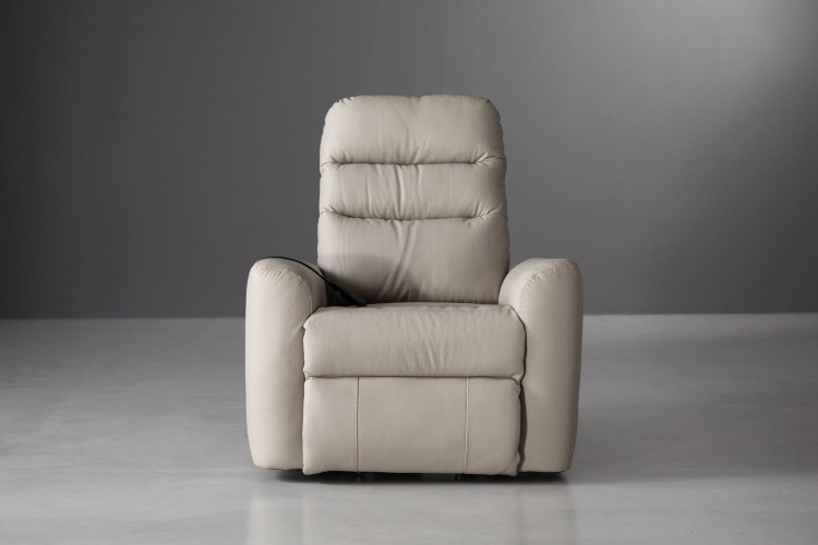 Demo - Prescott Leather Motion Lift Recliner - Taupe Demo Clearance - 1
