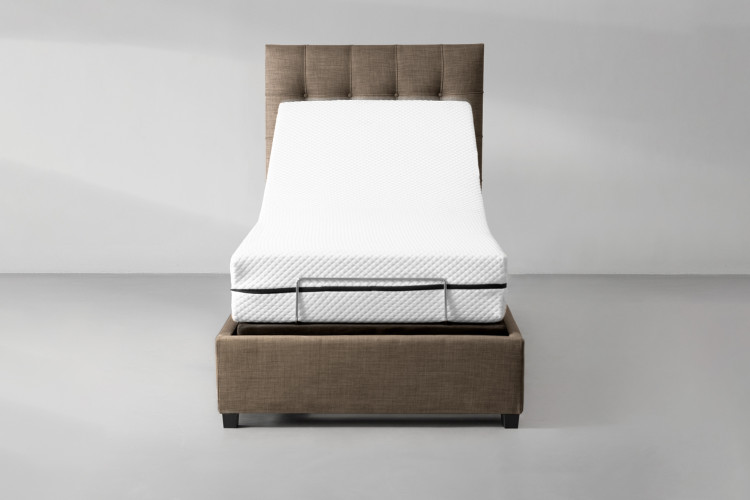 SlumberFlex Ariella Adjustable Bed - Single XL - Alaska Brown Adjustable Single XL Beds - 1